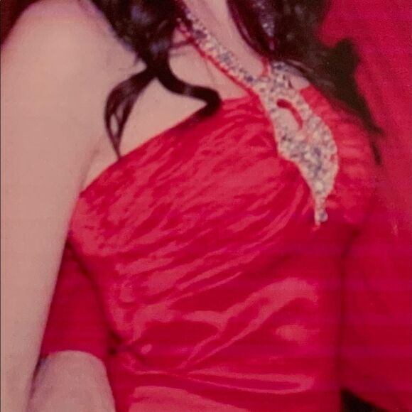 Daisy Red Halter Gown, S - Picture 6 of 6